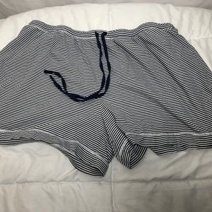 COPY - Navy pinstripe Carole Huchman bedtime shorts XXL
